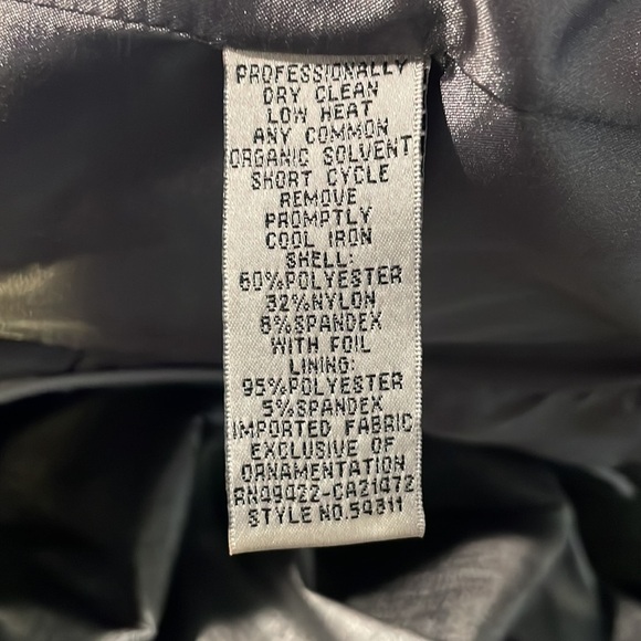 Vintage Jessica McClintock Strapless‎ Metallic Mini Dress in Silver Size 0 - Picture 7 of 9